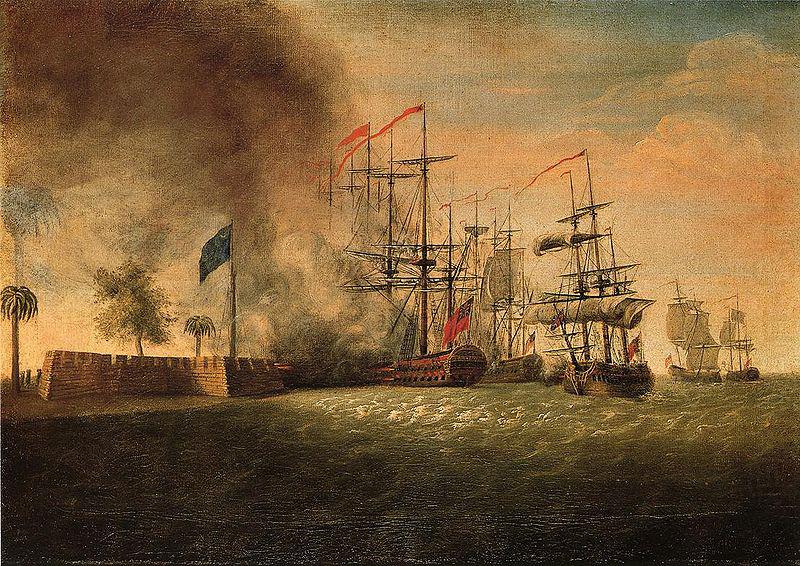 James Peale Sir Peter Parker's Attack Against Fort Moultrie china oil painting image